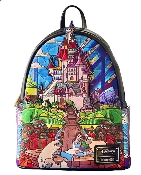 New Loungefly Princess Stained Glass Collection: Schneewittchen Backpack Wallet