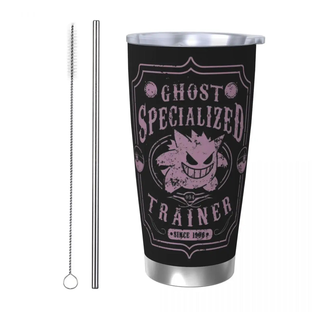 Manga PokeMon Insulated Tumbler with Straws Lid 20oz