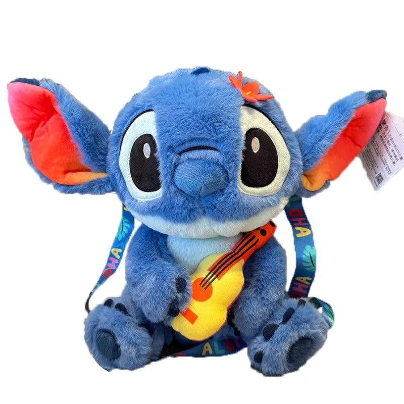 Anime Disney Kawaii Stitch Stuffed Toys Bluely Lilo&Stitch Plush Keychain Dolls Bag Pendant Birthday Party Gift For Kid Boy Girl