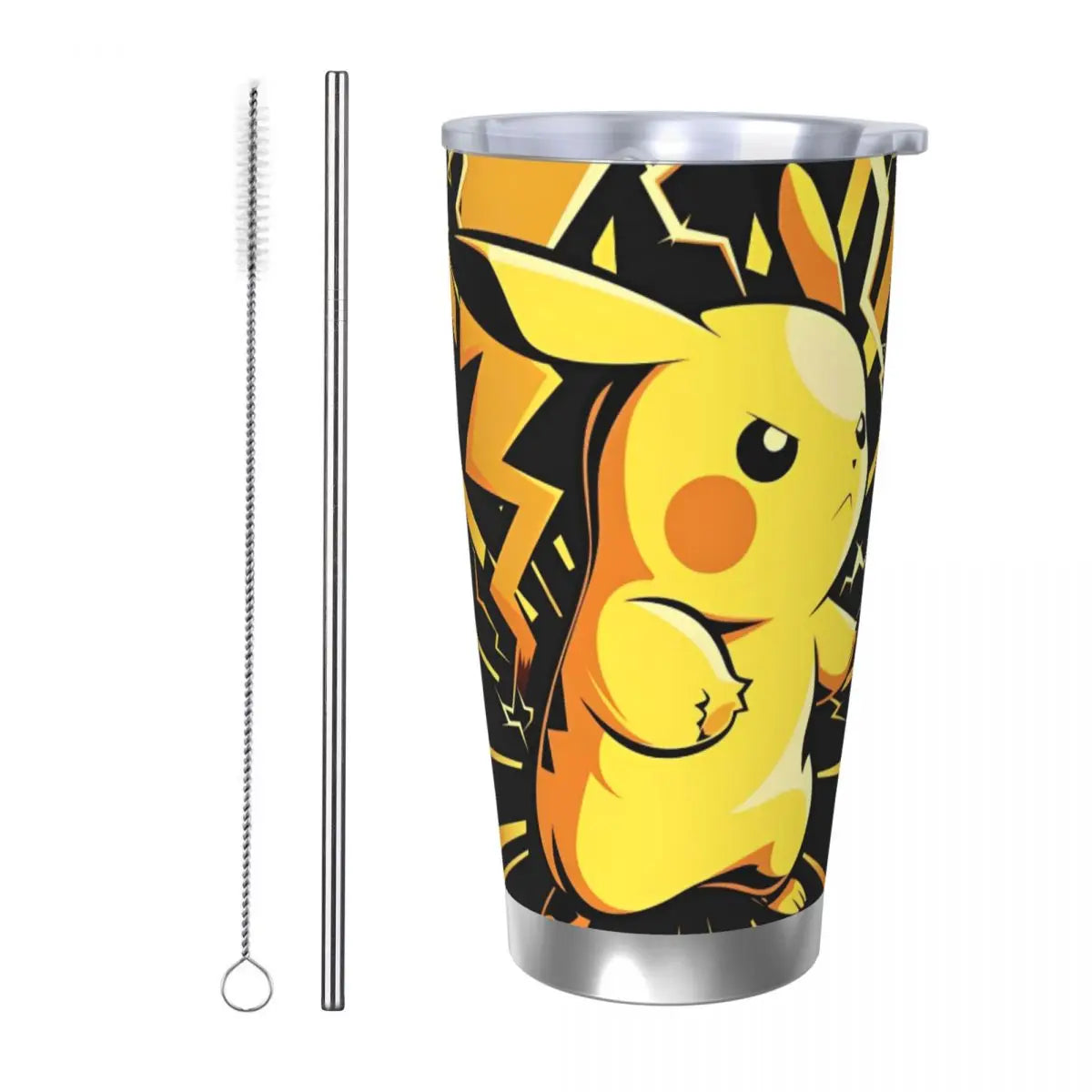 Manga PokeMon Insulated Tumbler with Straws Lid 20oz