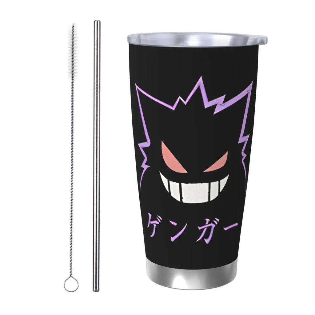 Manga Pokemon Insulated Tumbler with Straws 20oz