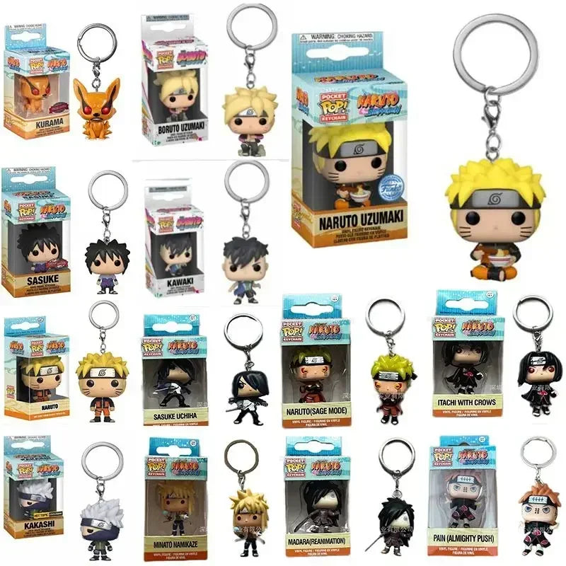 Funko POP NARUTOs  Pocket Keychain Model Toys Gifts