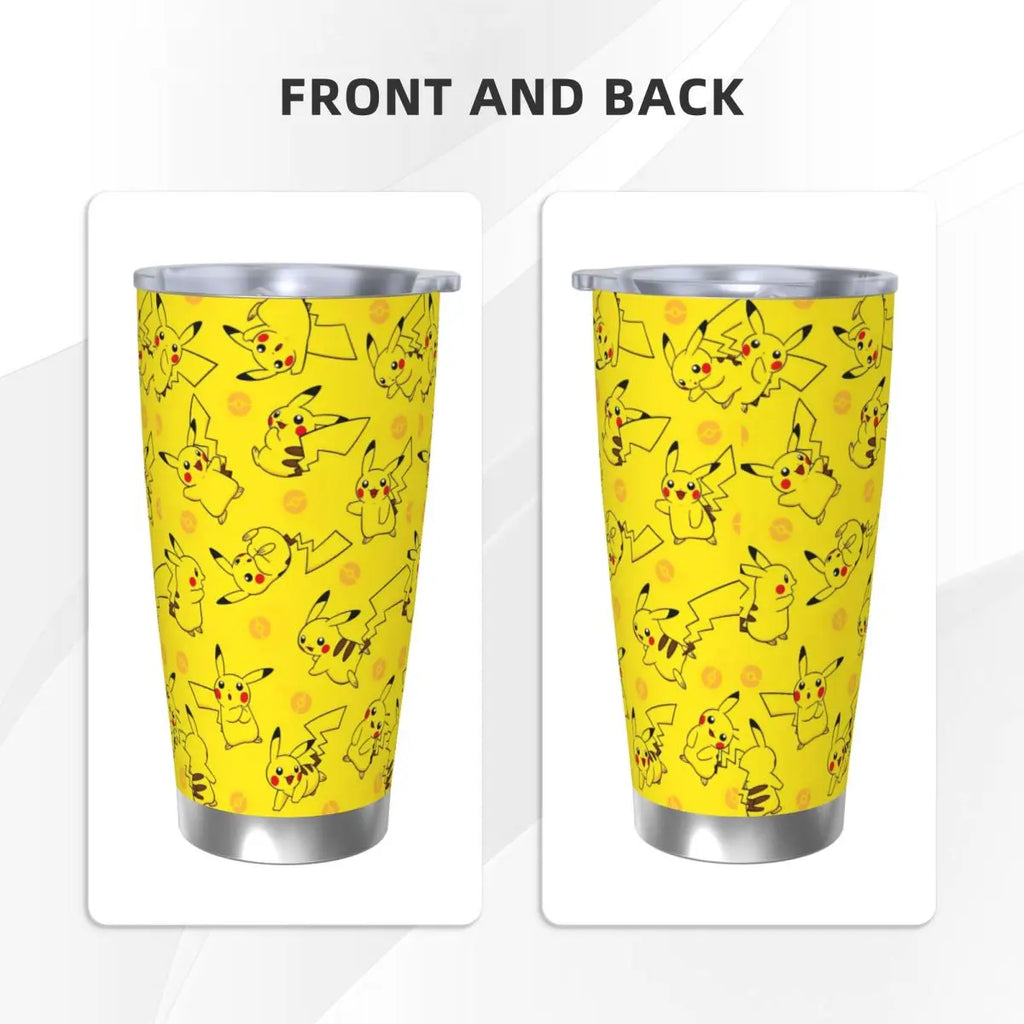 Manga Pokemon Insulated Tumbler with Straws 20oz