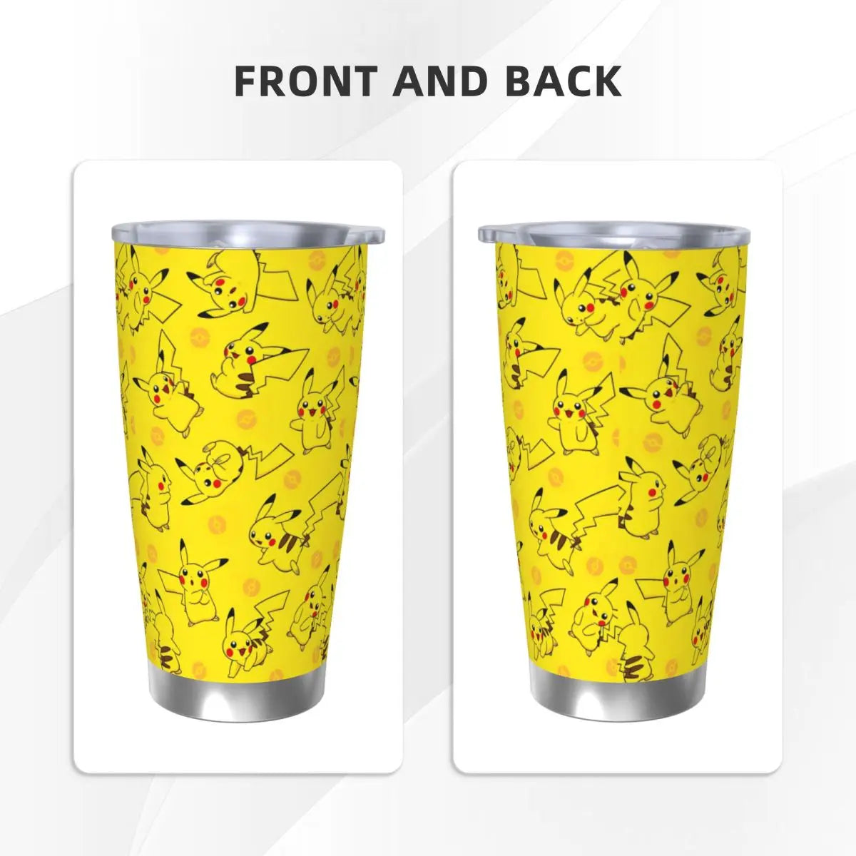 Manga Pokemon Insulated Tumbler with Straws 20oz