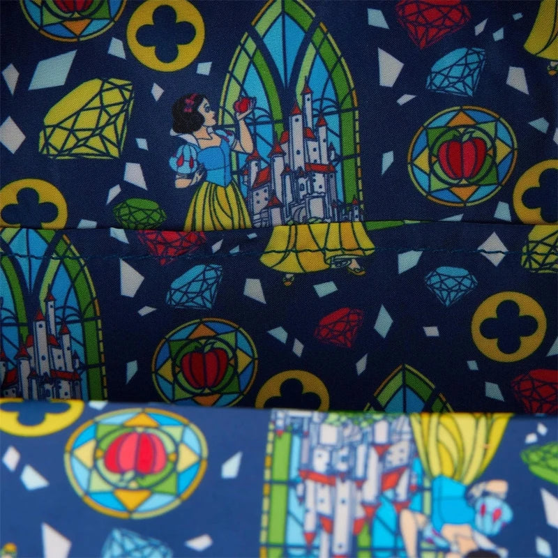 New Loungefly Princess Stained Glass Collection: Schneewittchen Backpack Wallet