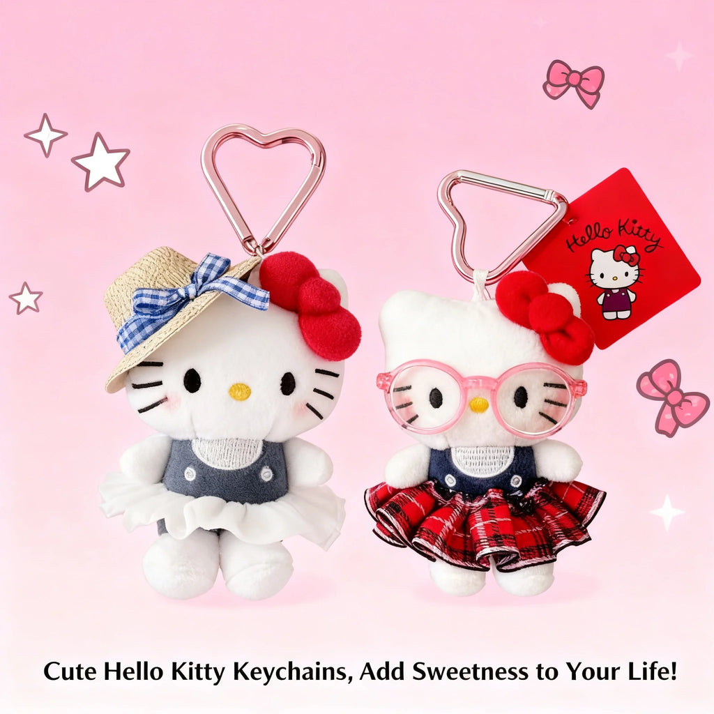 Hello Kitty Sanrio Plush Keychain