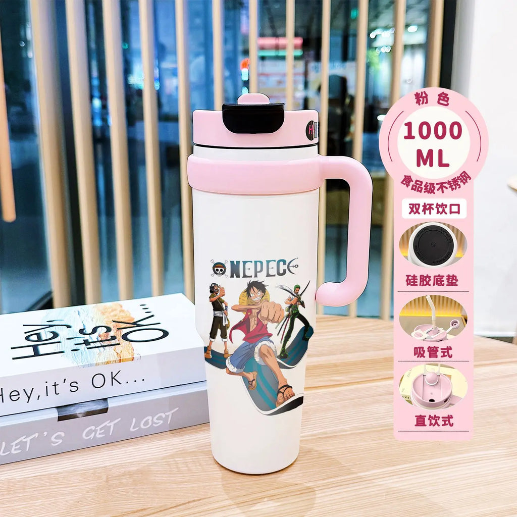 BANDAI One Piece Monkey D. Luffy Insulated Tumbler Stainless Steel
