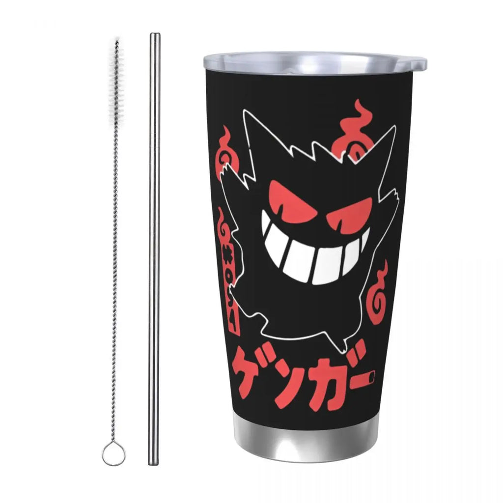 Manga Pokemon Insulated Tumbler with Straws 20oz