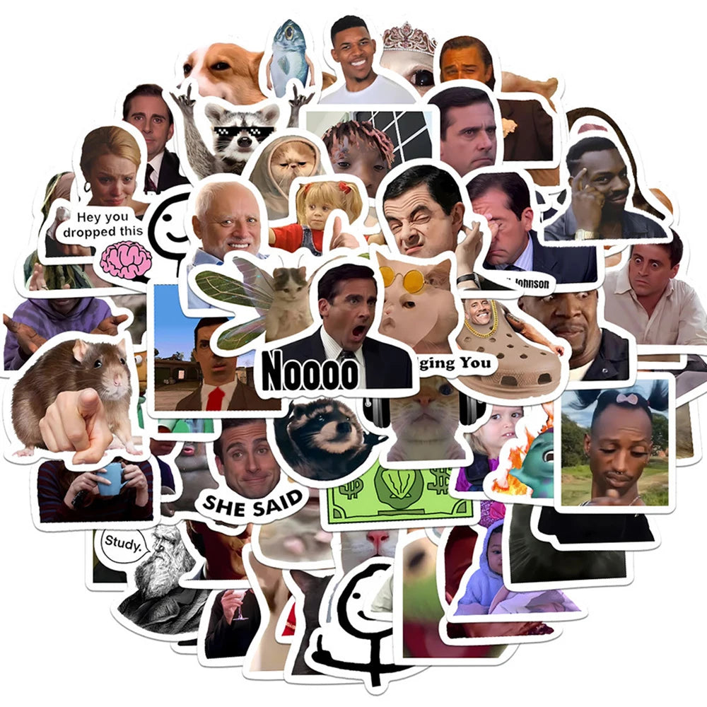 10/30/50/100pcs Classic American TV Series Funny Meme Stickers Cartoon Expression Decals DIY Luggage Phone Scrapbooking Sticker