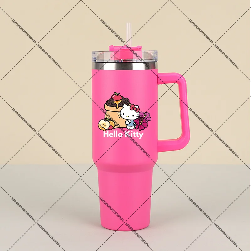 Hello Kitty 1000ml Tumbler with Straw
