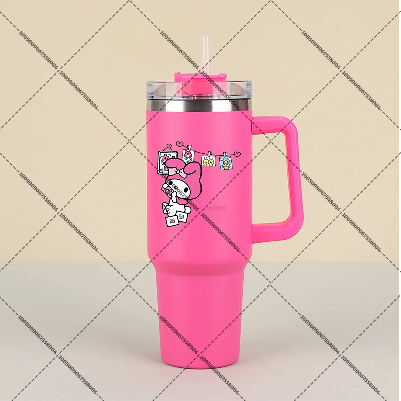 Hello Kitty 1000ml Tumbler with Straw