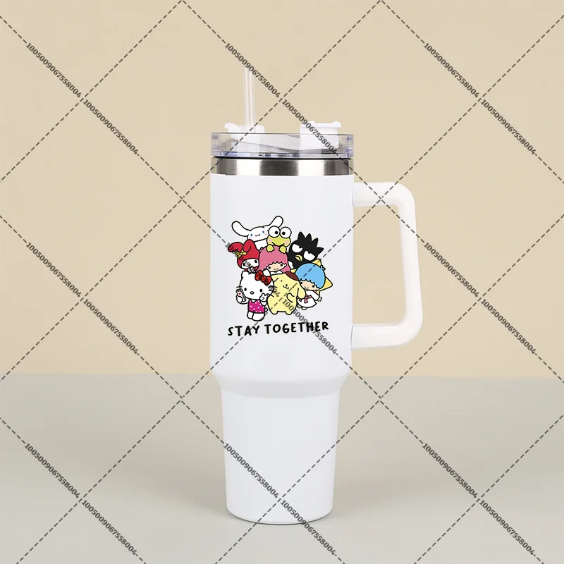 Hello Kitty 1000ml Tumbler with Straw