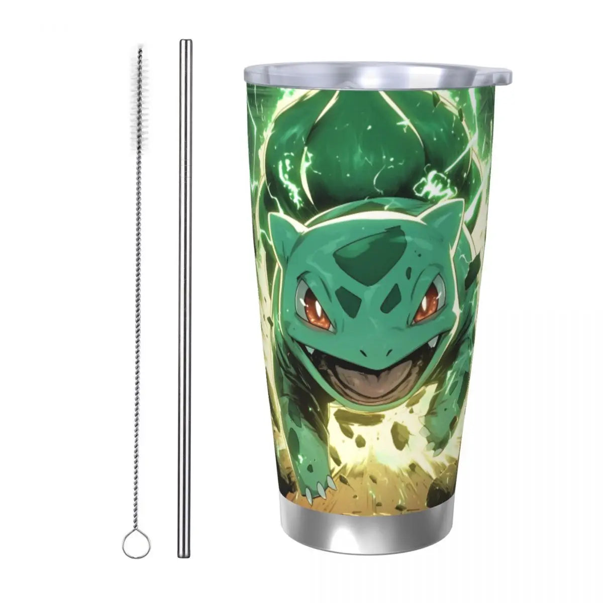 Manga PokeMon Insulated Tumbler with Straws Lid 20oz