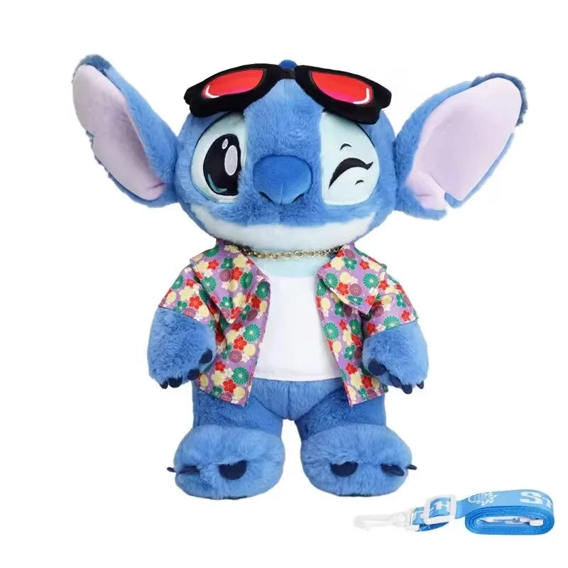 Anime Disney Kawaii Stitch Stuffed Toys Bluely Lilo&Stitch Plush Keychain Dolls Bag Pendant Birthday Party Gift For Kid Boy Girl
